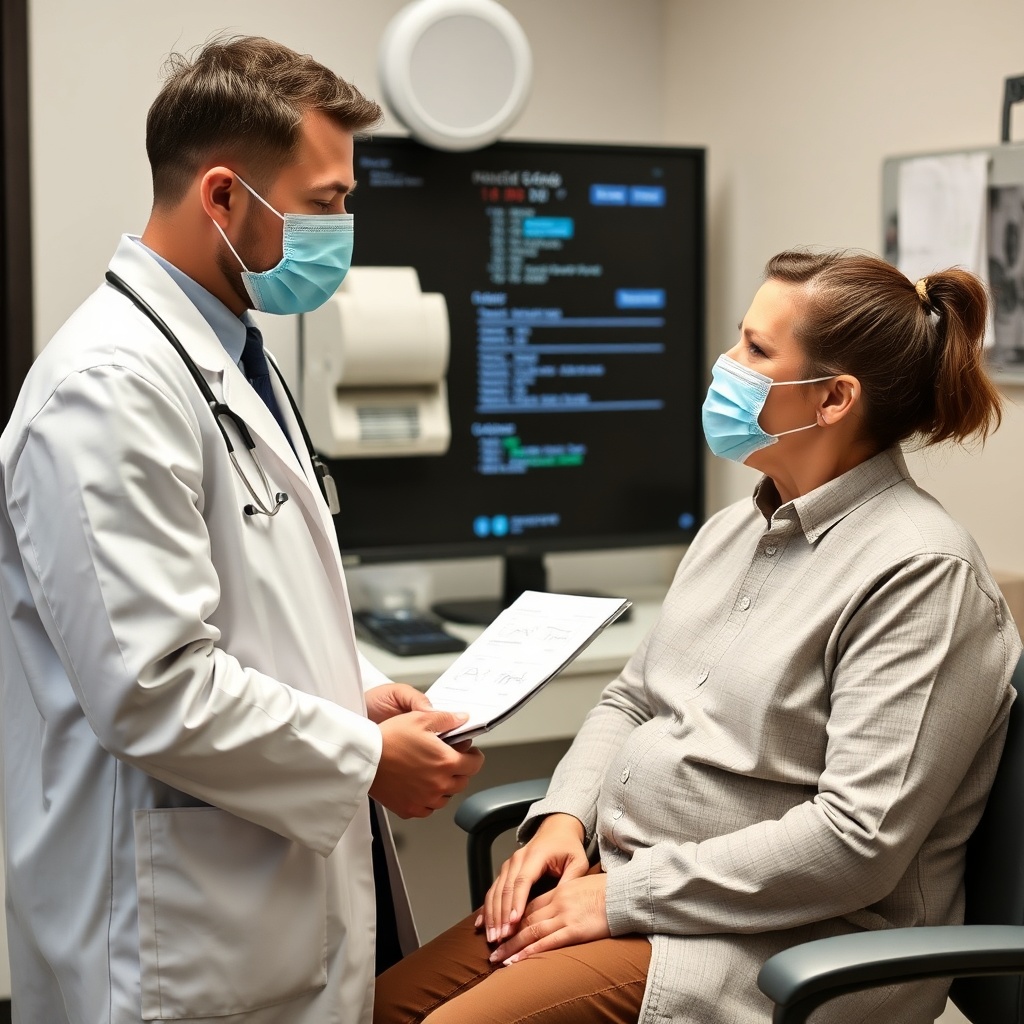 Doctor consulting a patient about sexual health and potential treatments