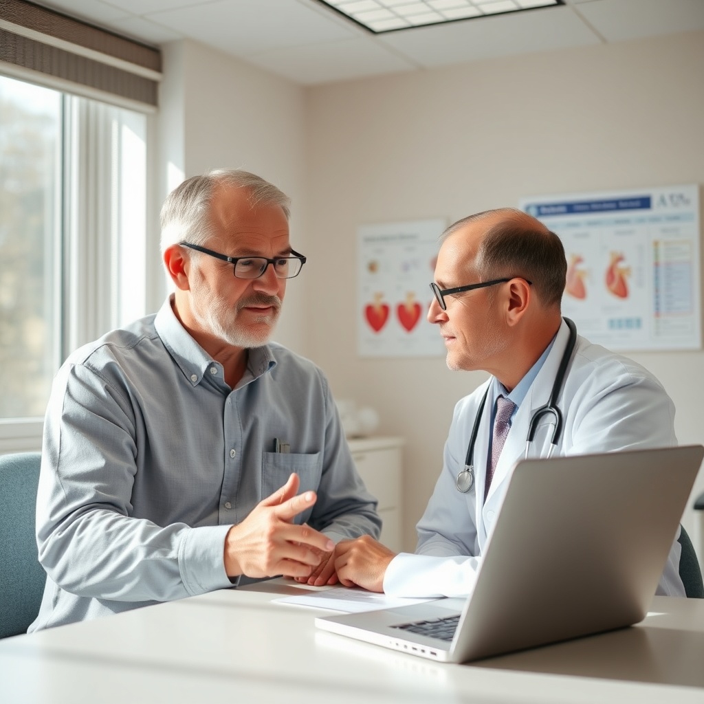 Doctor consulting patient about sexual health